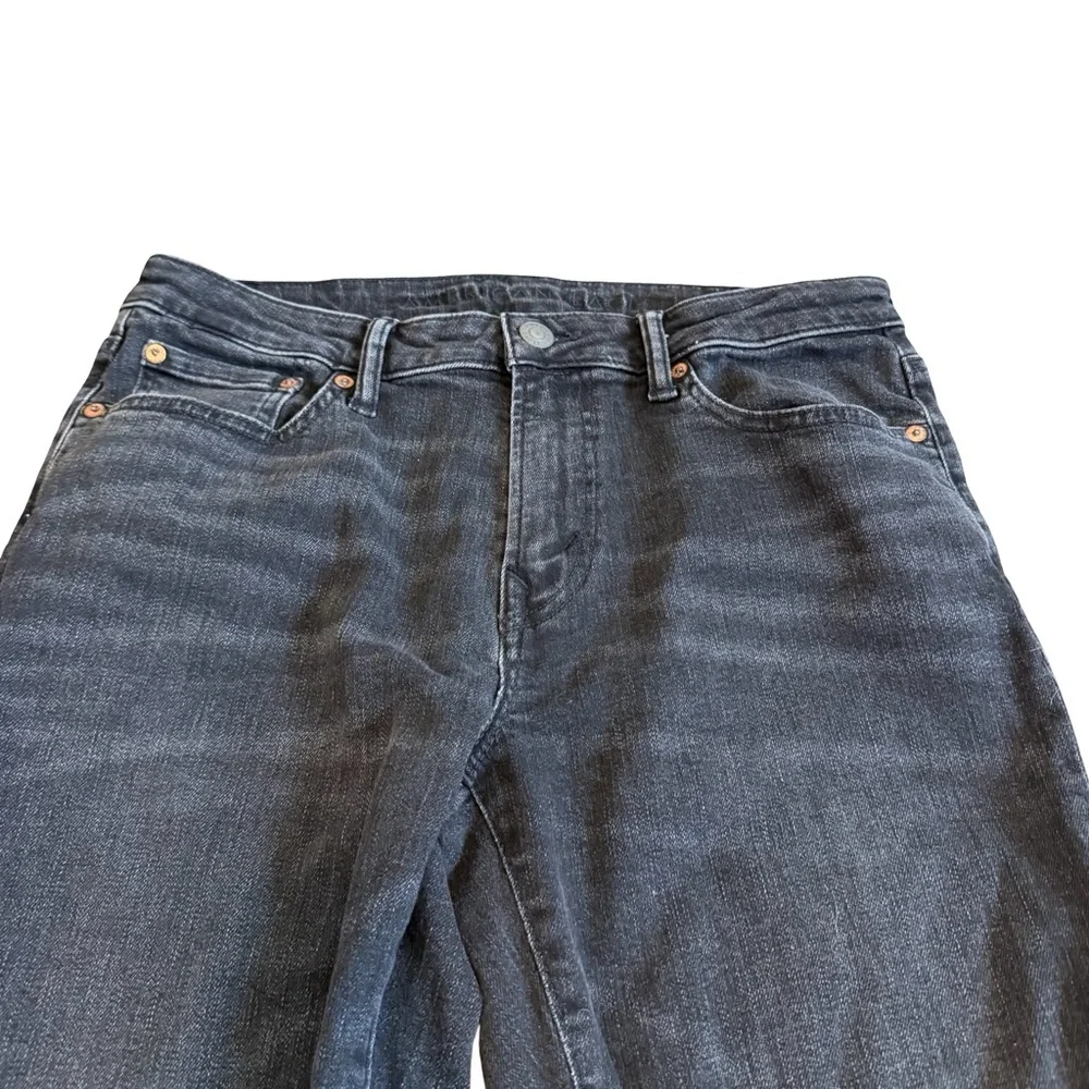 American Eagle Flex Black Denim Skinny Straight Jeans Stretch Size 32 Men's